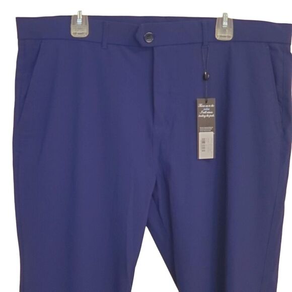 NEW GREYSON Montauk Trouser Mens Size 40/32 Maltese Blue golf Office Stretch - Picture 2 of 15